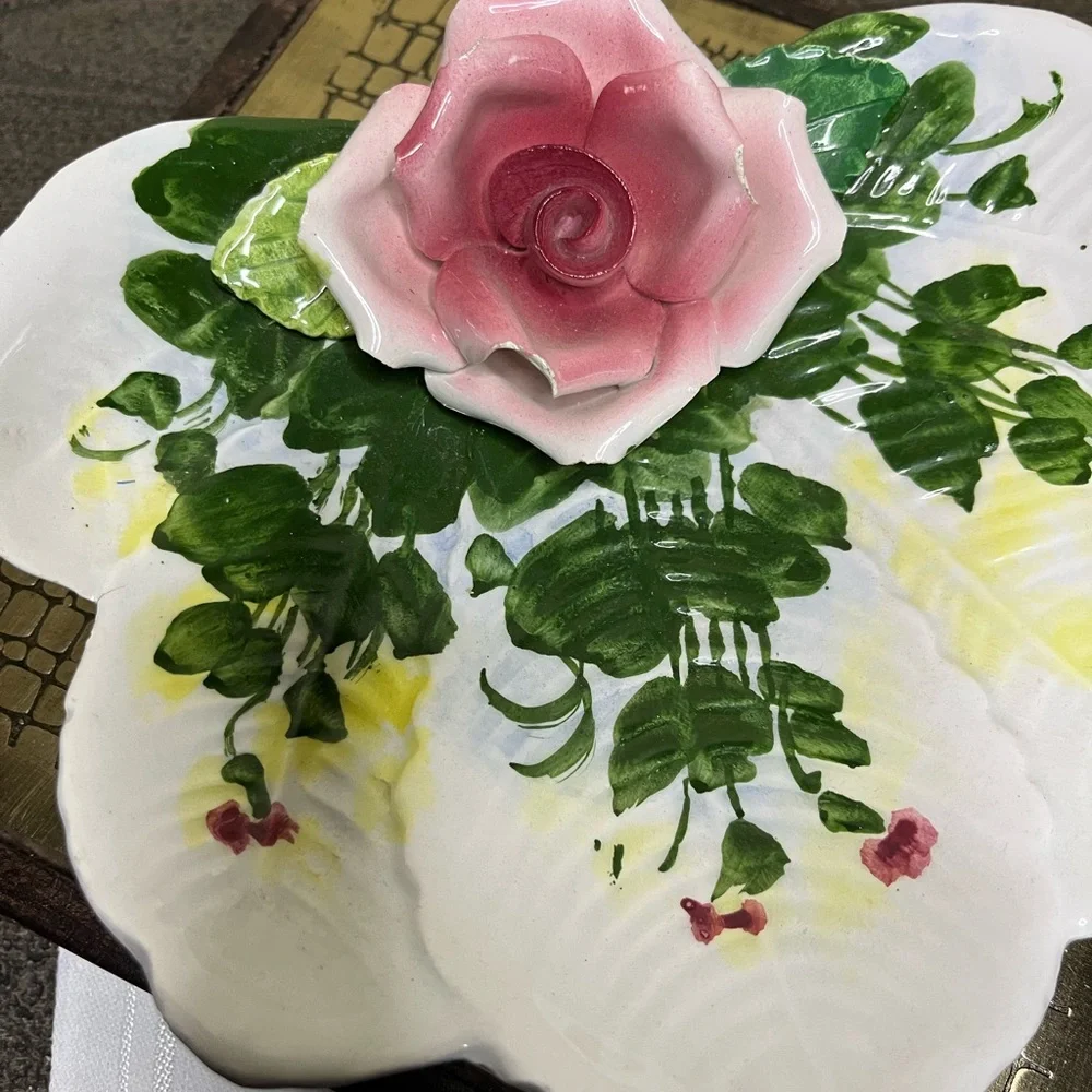 Majolica‎ Vintage Plate Trinket